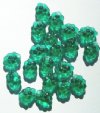 25 14mm Transparent Emerald Grape Beads
